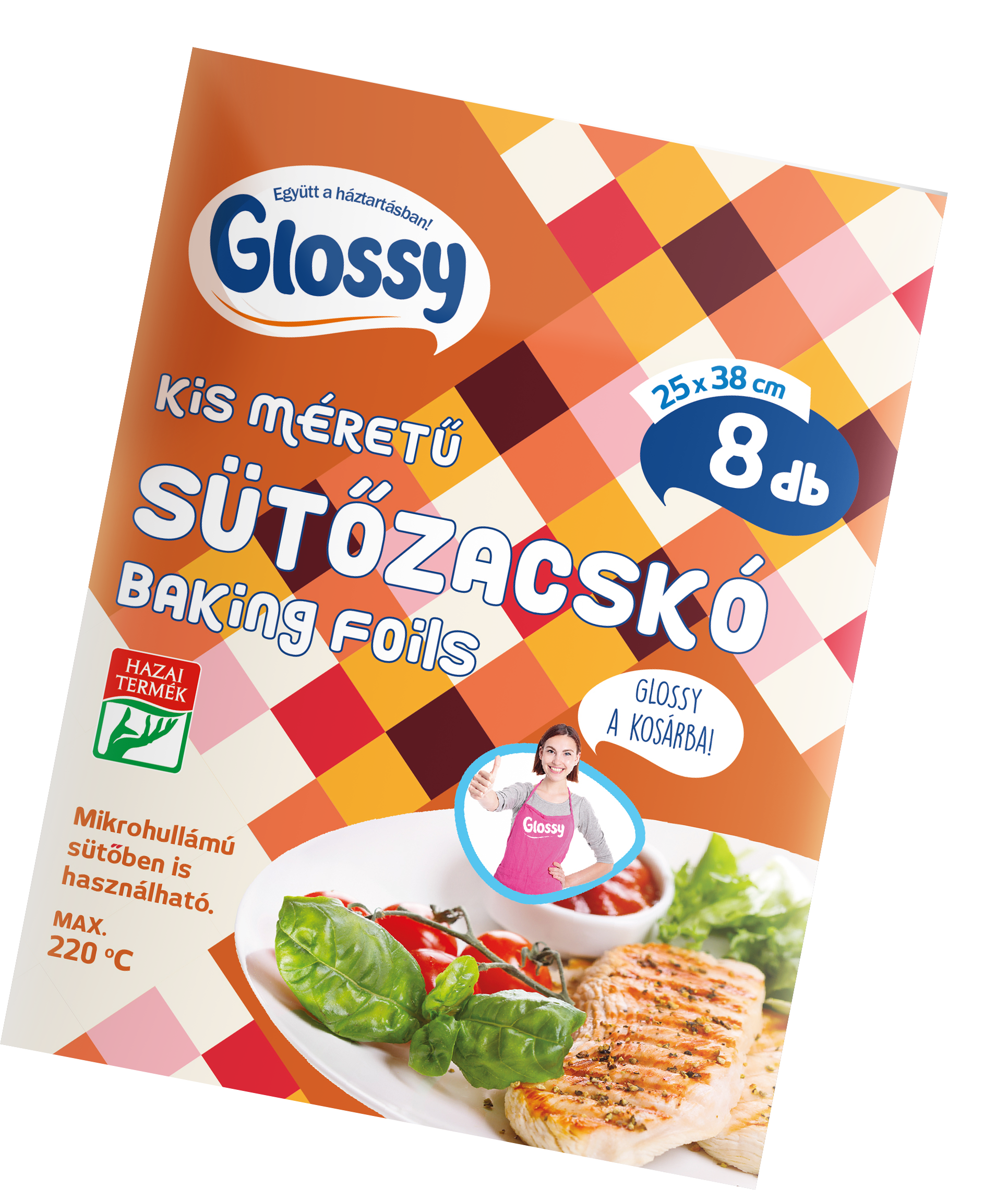 Glossy Sütőzacskó csirkés (8 db)